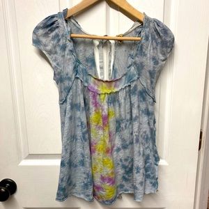 Free People Flowy Rough Edge Shirt